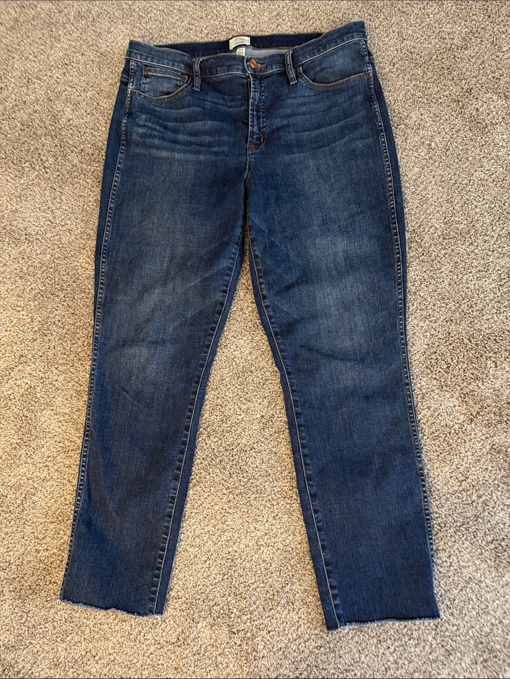 J. Crew Dark Blue Straight Leg Jeans
